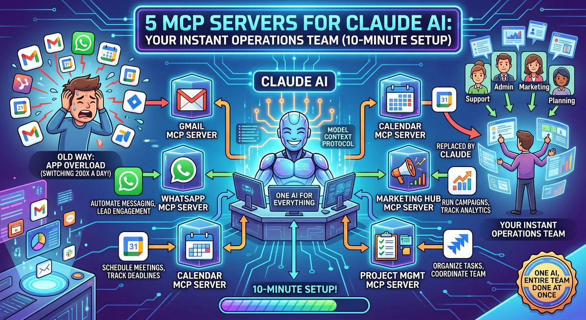 5 Business MCP Servers for Claude: Automate Gmail & WhatsApp