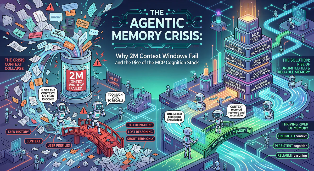 The Agentic Memory Crisis: Why 2M Context Windows Fail and the Rise of the MCP Cognition Stack