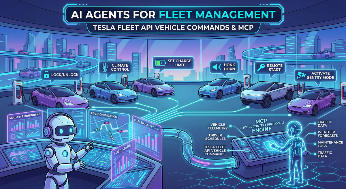 AI Agents for Fleet Management: Tesla Fleet API Vehicle Commands & MCP