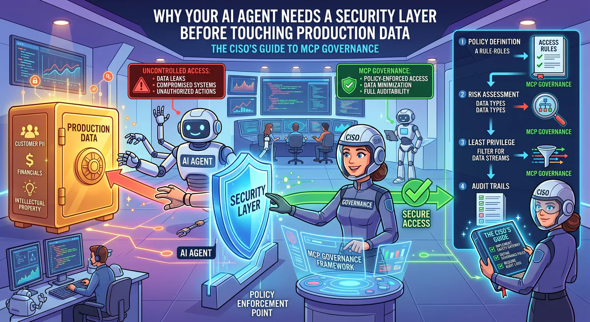 Why Your AI Agent Needs a Security Layer Before Touching Production Data — The CISO's Guide to MCP Governance