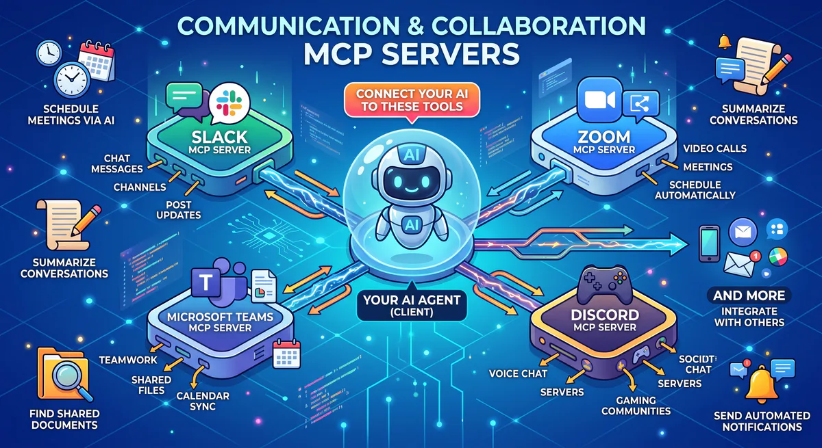 Communication & Collaboration MCP Servers: Connect Your AI to Slack, Zoom, Teams, Discord, and More