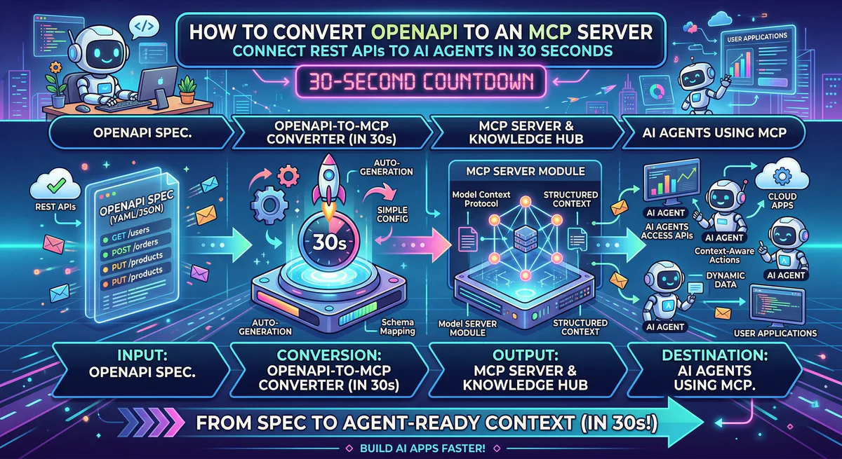 How to Convert Any OpenAPI Spec to an MCP Server: The Complete Guide to Connecting REST APIs to AI Agents