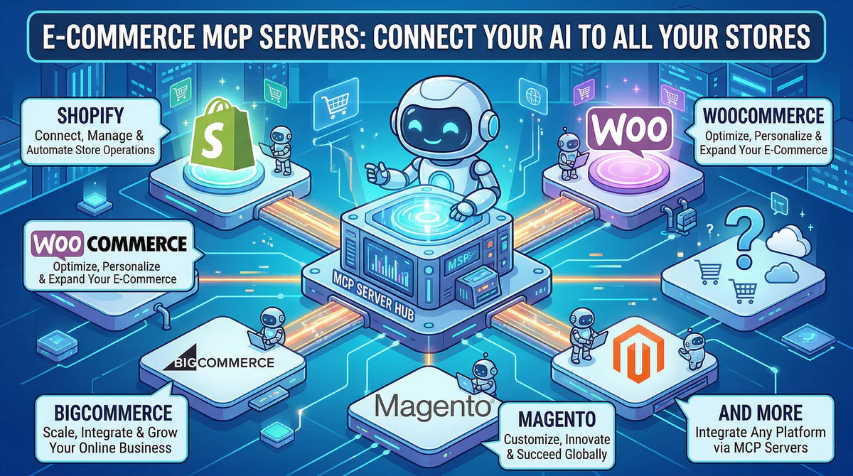 E-Commerce MCP Servers: Connect Your AI to Shopify, WooCommerce, BigCommerce, Magento, and More
