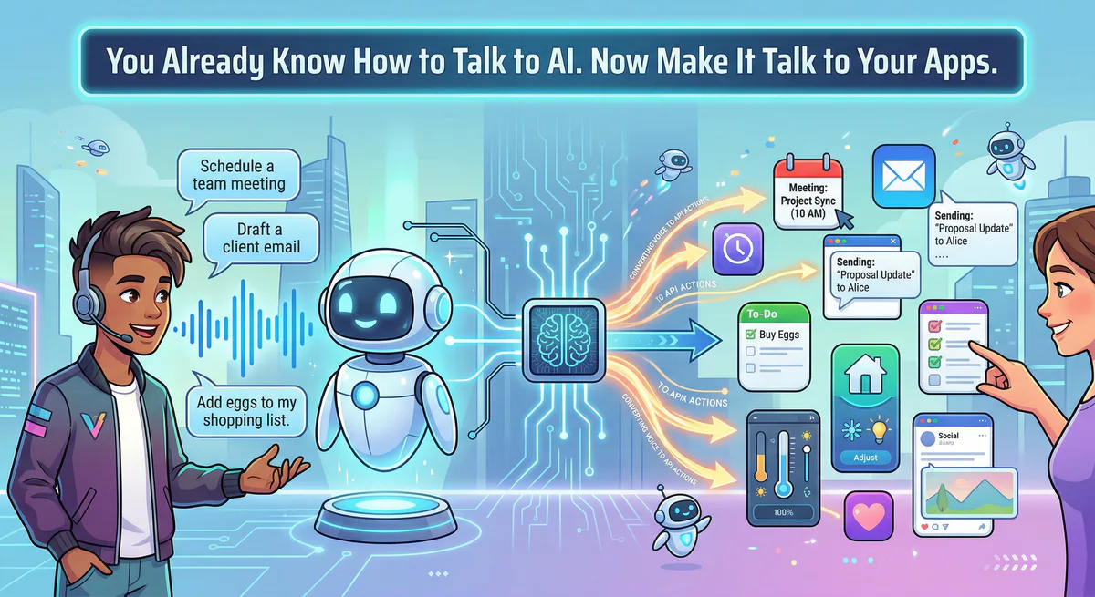 You Already Know How to Talk to AI. Now Make It Talk to Your Apps.
