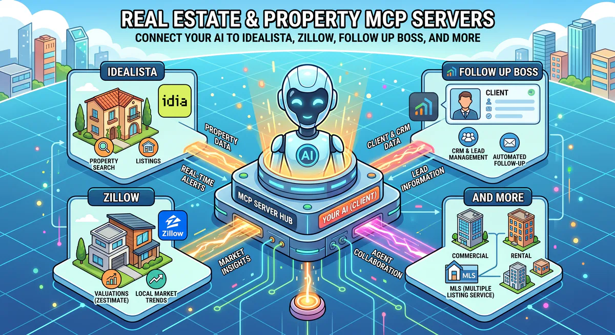 Real Estate & Property MCP Servers: Connect Your AI to Idealista, Zillow, Follow Up Boss, and More