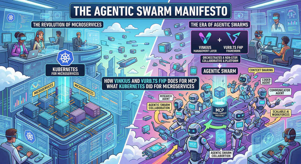 The Agentic Swarm Manifesto: How Vurb.ts FHP Does for MCP What Kubernetes Did for Microservices