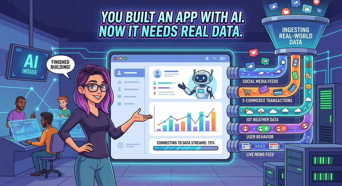 You Built an App with AI. Now It Needs Real Data.